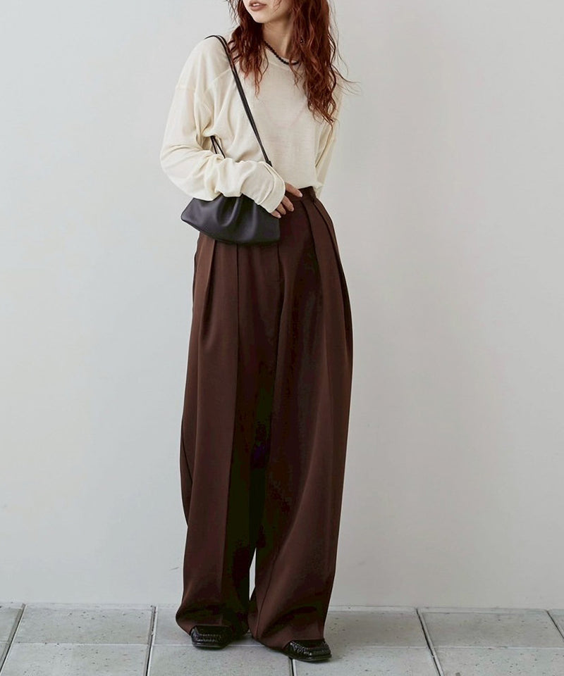 【TODAYFUL / トゥデイフル】Tuck Wide Trousers / タックワイドトラウザーズ