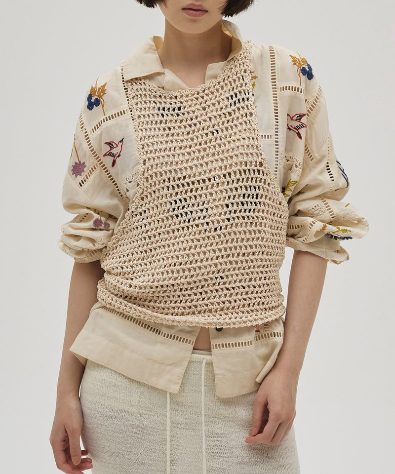 【TODAYFUL / トゥデイフル】Embroidery Patchwork Shirts / エンブロイダリー パッチワークシャツ