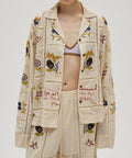 【TODAYFUL / トゥデイフル】Embroidery Patchwork Shirts / エンブロイダリー パッチワークシャツ