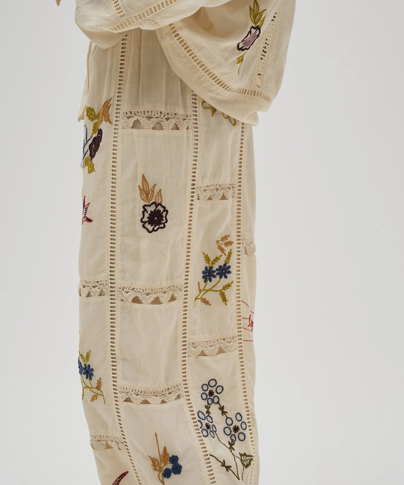 【TODAYFUL / トゥデイフル】Embroidery Patchwork Trousers / エンブロイダリーパッチワークトラウザーズ