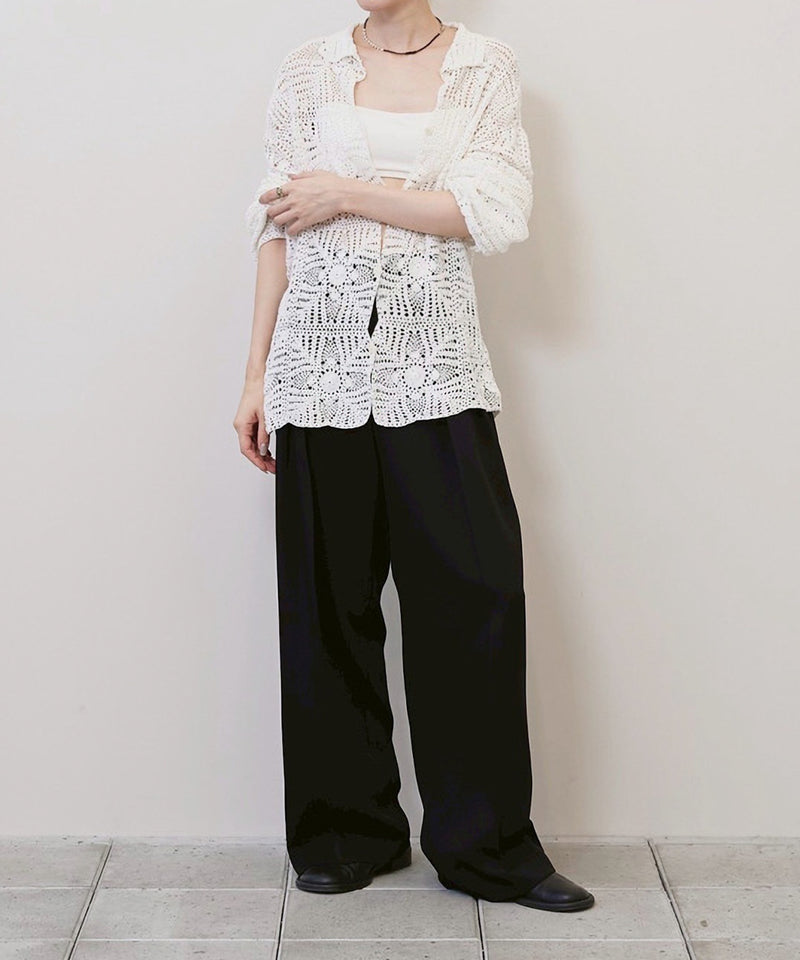 【TODAYFUL / トゥデイフル】Crochet Lace Shirts / クロシェレースシャツ