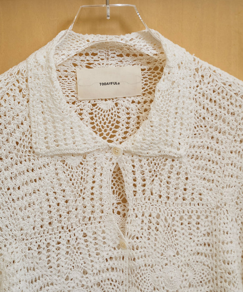 【TODAYFUL / トゥデイフル】Crochet Lace Shirts / クロシェレースシャツ