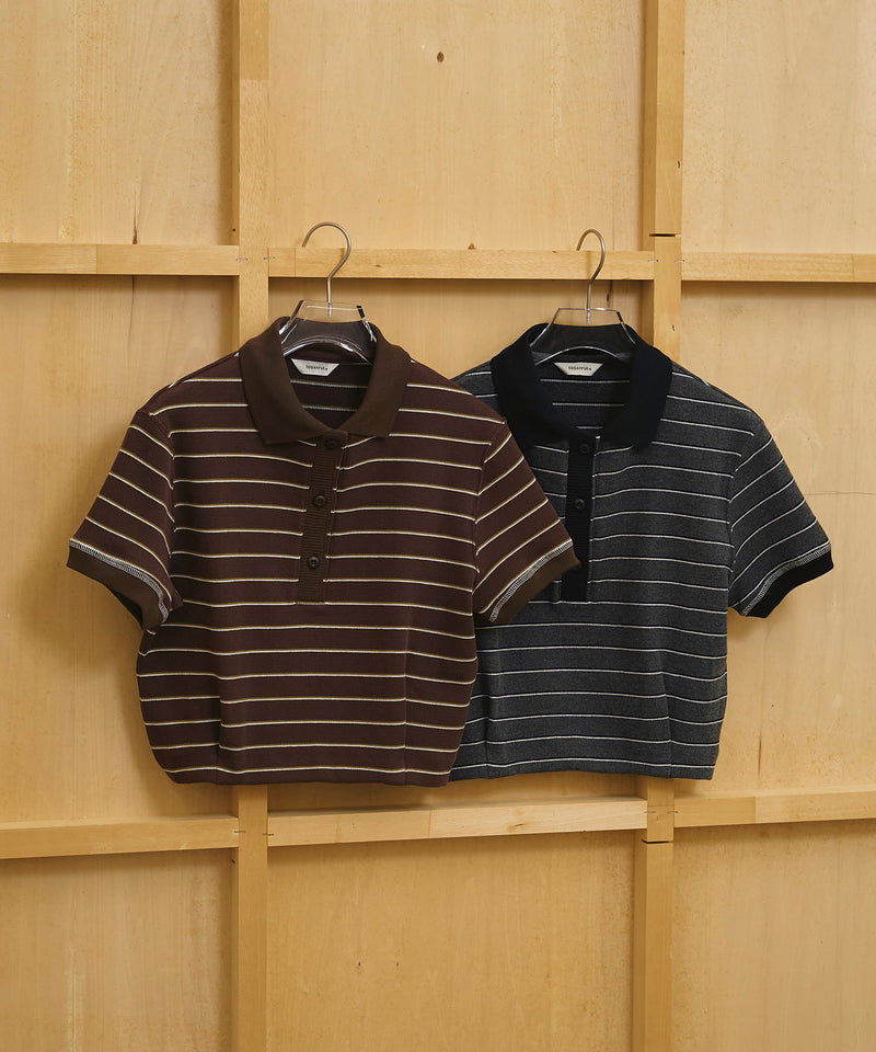 5月上旬入荷予定【TODAYFUL / トゥデイフル】Border Polo Tops / ボーダーポロトップス
