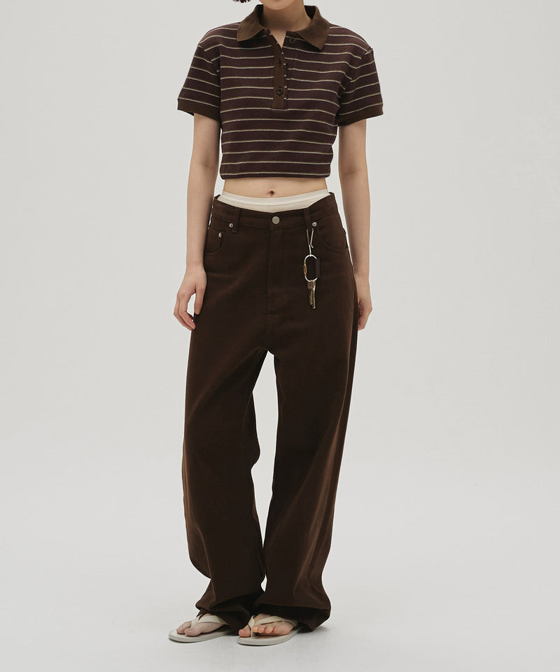 5月上旬入荷予定【TODAYFUL / トゥデイフル】Border Polo Tops / ボーダーポロトップス