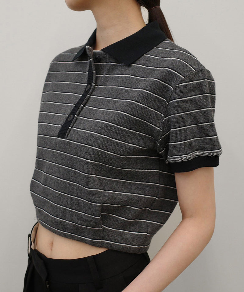 5月上旬入荷予定【TODAYFUL / トゥデイフル】Border Polo Tops / ボーダーポロトップス