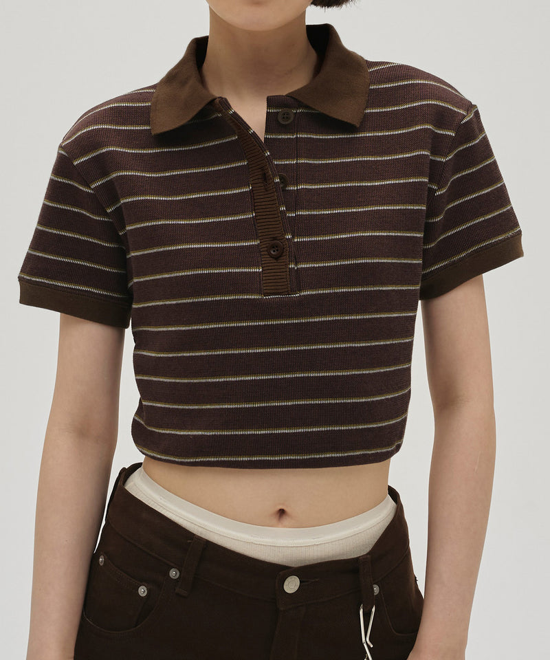 5月上旬入荷予定【TODAYFUL / トゥデイフル】Border Polo Tops / ボーダーポロトップス