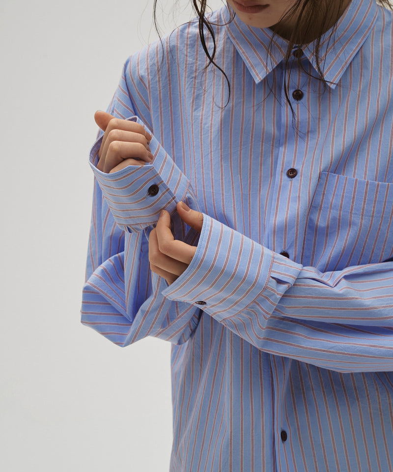 【TODAYFUL / トゥデイフル】Stripe Pocket Shirts / トライプポケットシャツ