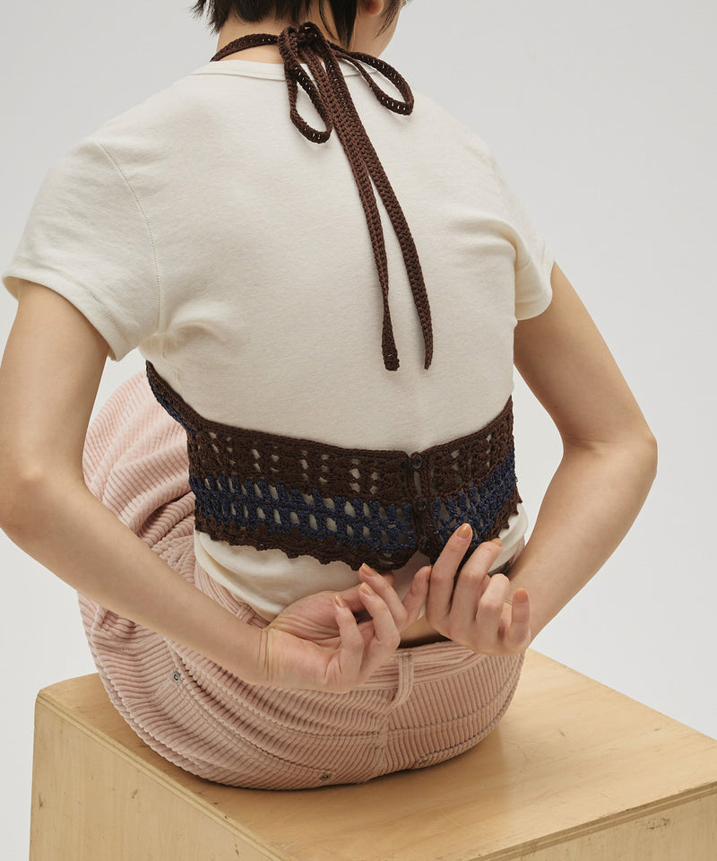 【TODAYFUL / トゥデイフル】Crochet Knit Bustier / クロシェ ニット ビスチェ