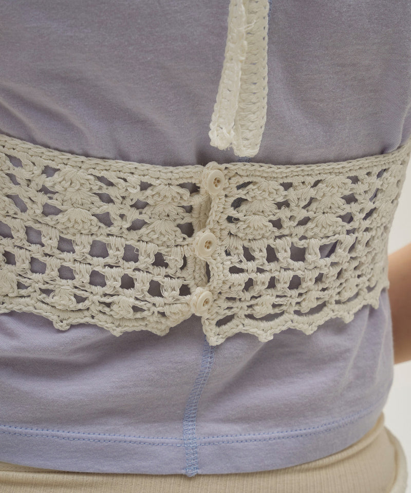 【TODAYFUL / トゥデイフル】Crochet Knit Bustier / クロシェ ニット ビスチェ