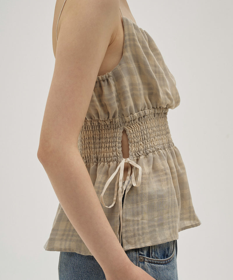 【TODAYFUL / トゥデイフル】Check Jacquard Camisole / チェック ジャカード キャミソール