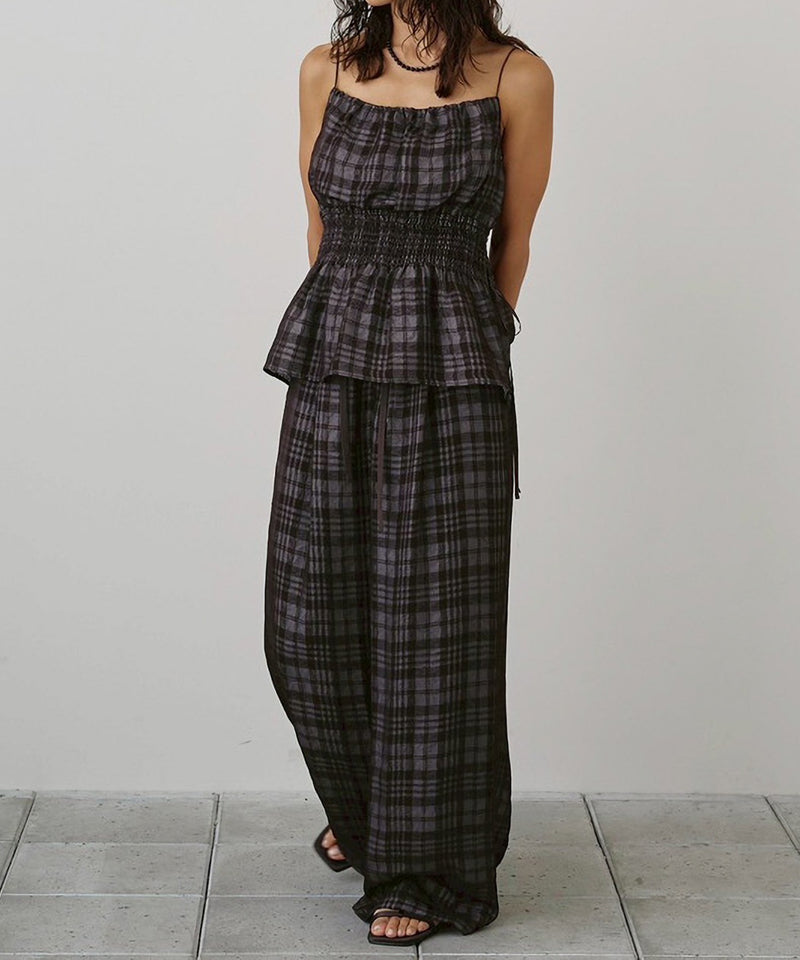 【TODAYFUL / トゥデイフル】Check Jacquard Camisole / チェック ジャカード キャミソール