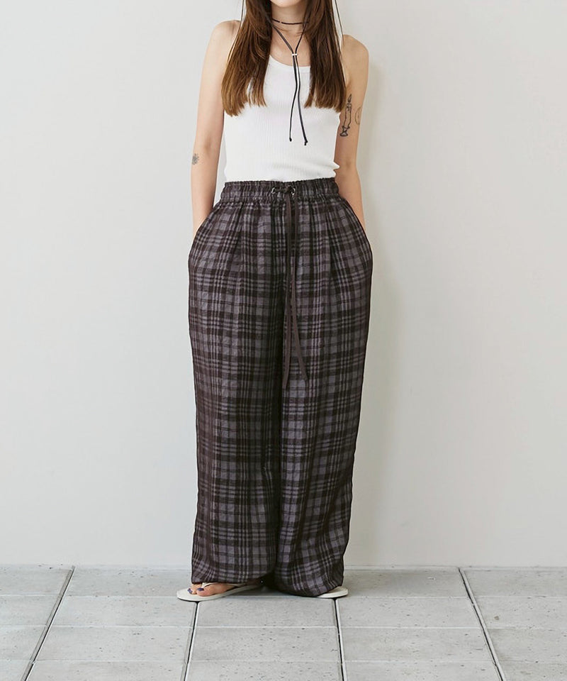 【TODAYFUL / トゥデイフル】Check Jacquard Pants / チェックジャガードパンツ