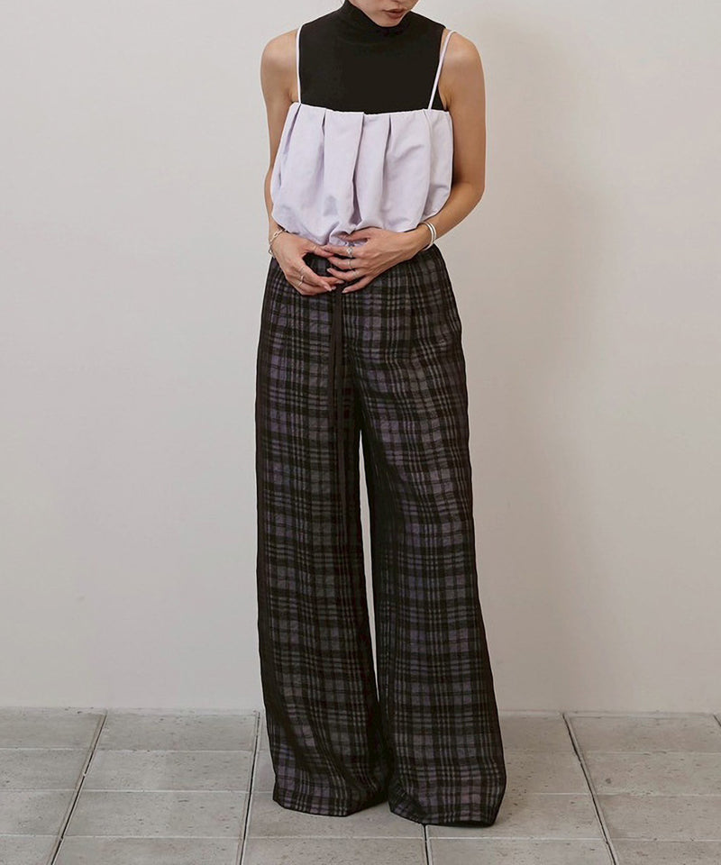 【TODAYFUL / トゥデイフル】Check Jacquard Pants / チェックジャガードパンツ
