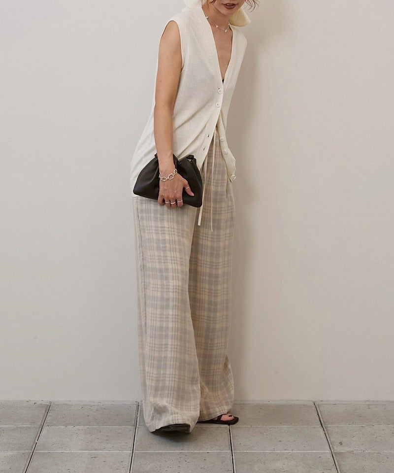 【TODAYFUL / トゥデイフル】Check Jacquard Pants / チェックジャガードパンツ