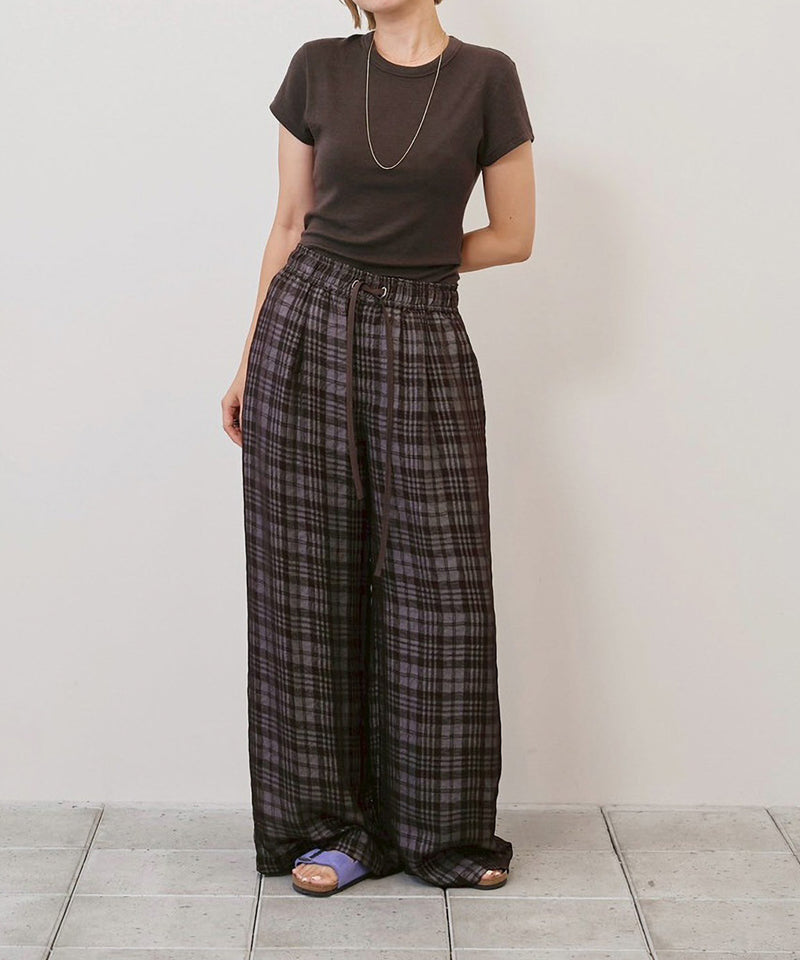 【TODAYFUL / トゥデイフル】Check Jacquard Pants / チェックジャガードパンツ