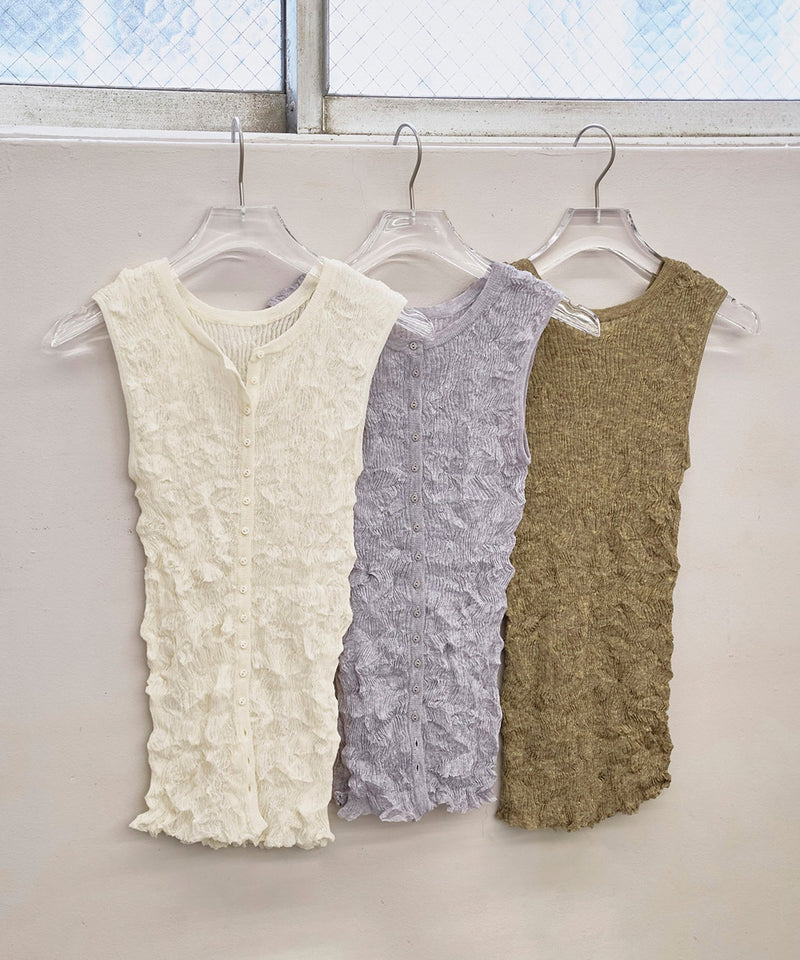 6月入荷予定【TODAYFUL / トゥデイフル】2way Sheer Knitvest / 2ウェイ シアー ニットベスト