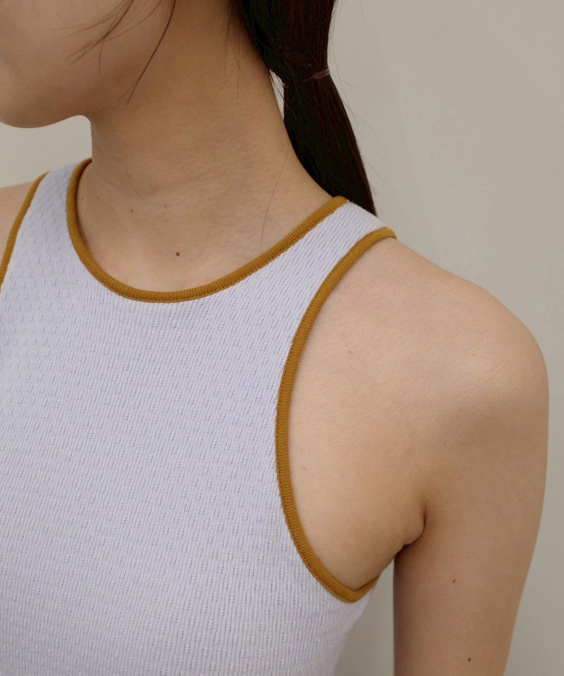 6月上旬入荷予定【TODAYFUL / トゥデイフル】Cupin Piping Tanktop / カップインパイピングタンクトップ