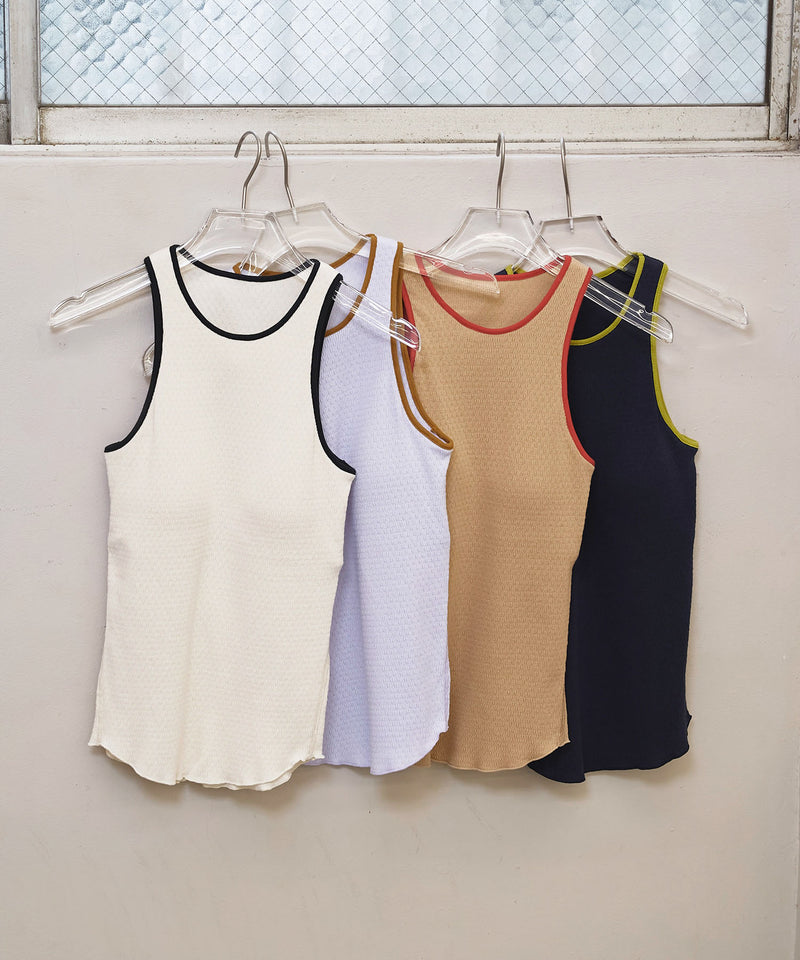 6月上旬入荷予定【TODAYFUL / トゥデイフル】Cupin Piping Tanktop / カップインパイピングタンクトップ