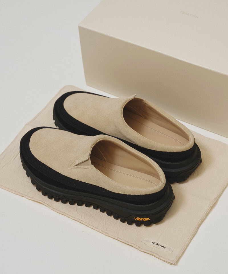 7月入荷予定【TODAYFUL / トゥデイフル】Vibramsole Leather Sabot / ビブラムソールレザーサボ