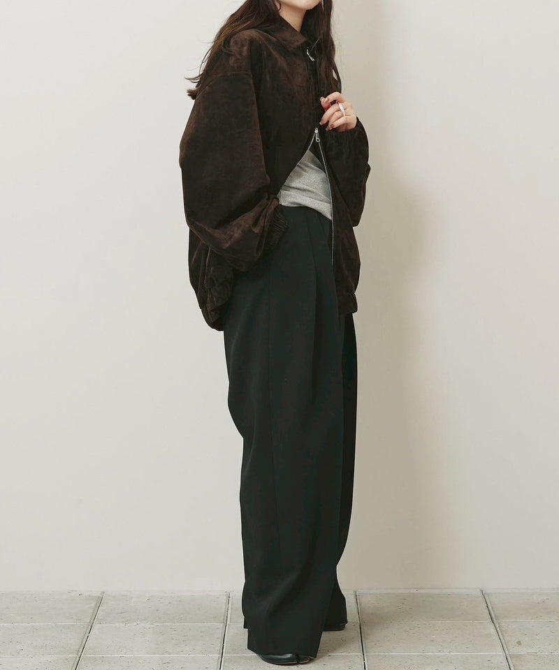 10月入荷予定【TODAYFUL / トゥデイフル】Suede Zip Blouson / スエードジップブルゾン