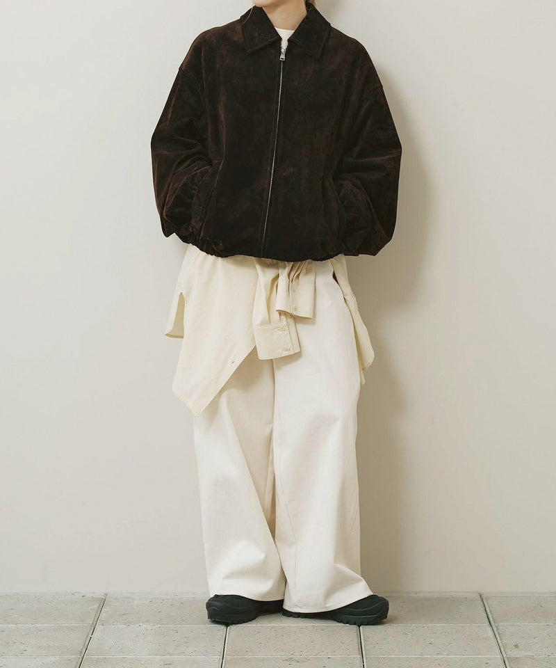 10月入荷予定【TODAYFUL / トゥデイフル】Suede Zip Blouson / スエードジップブルゾン