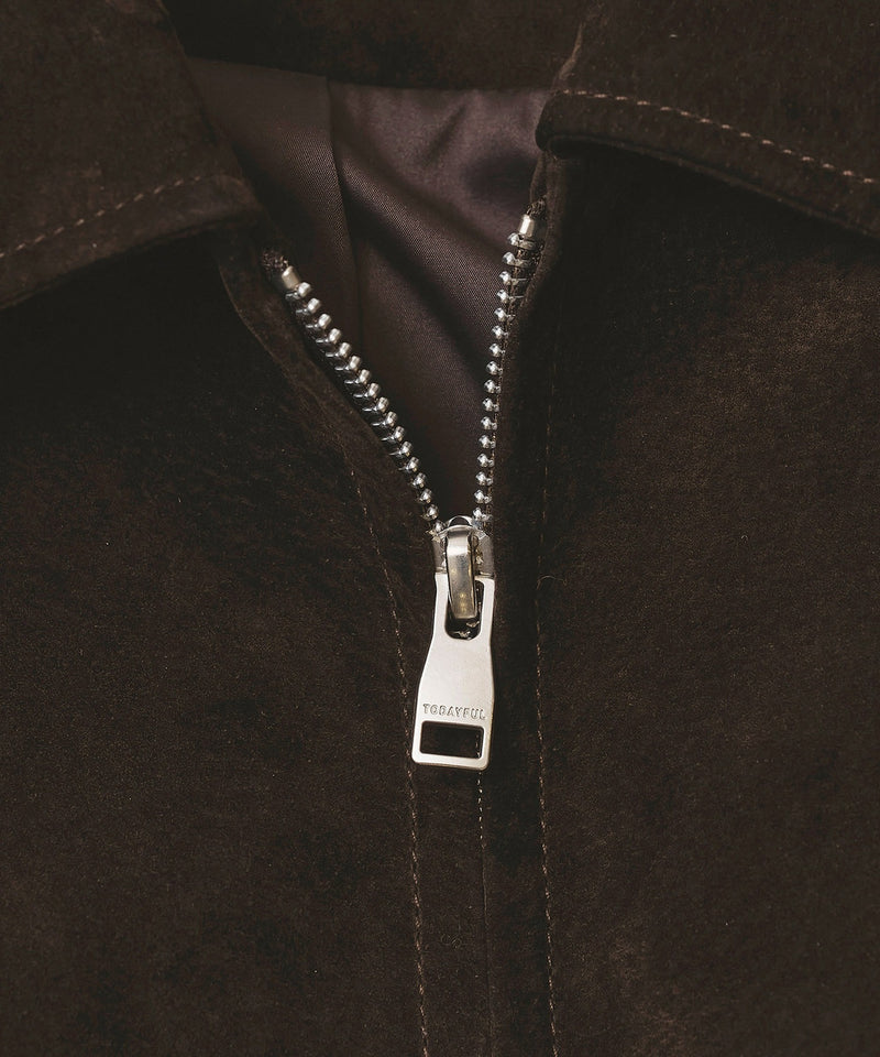 10月入荷予定【TODAYFUL / トゥデイフル】Suede Zip Blouson / スエードジップブルゾン