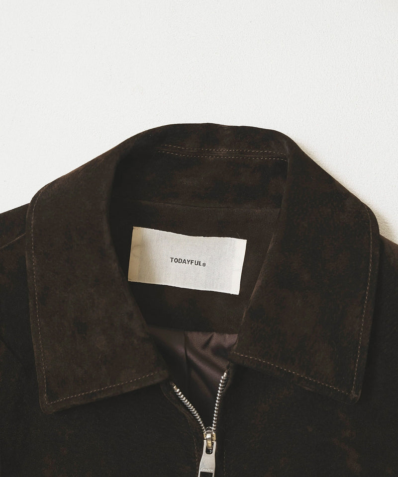 10月入荷予定【TODAYFUL / トゥデイフル】Suede Zip Blouson / スエードジップブルゾン