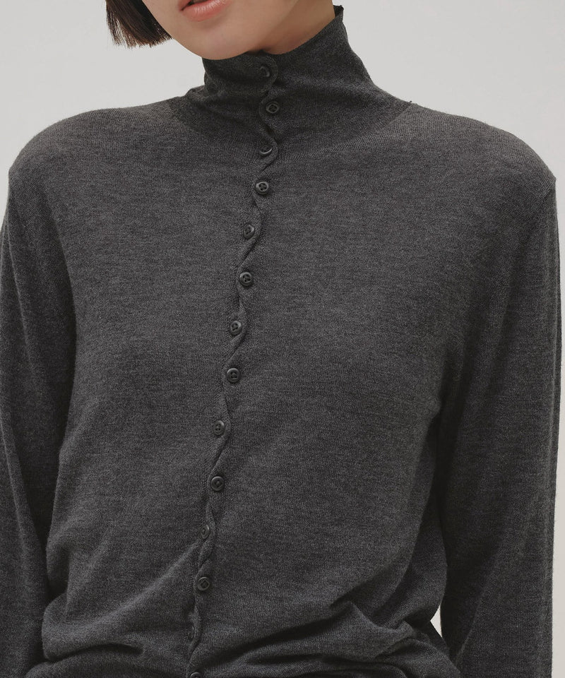 10月入荷予定【TODAYFUL / トゥデイフル】Turtleneck Button Knit / タートルネックボタンニット