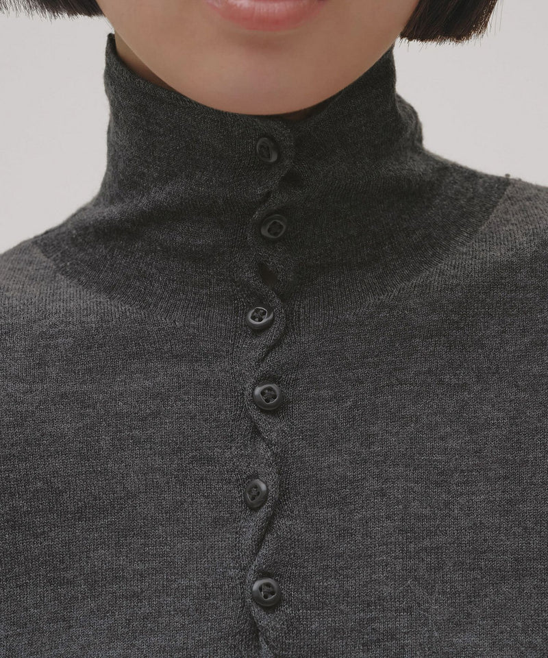 10月入荷予定【TODAYFUL / トゥデイフル】Turtleneck Button Knit / タートルネックボタンニット