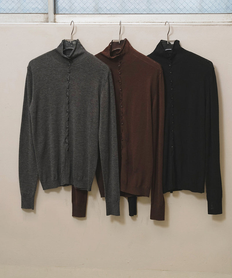 10月入荷予定【TODAYFUL / トゥデイフル】Turtleneck Button Knit / タートルネックボタンニット