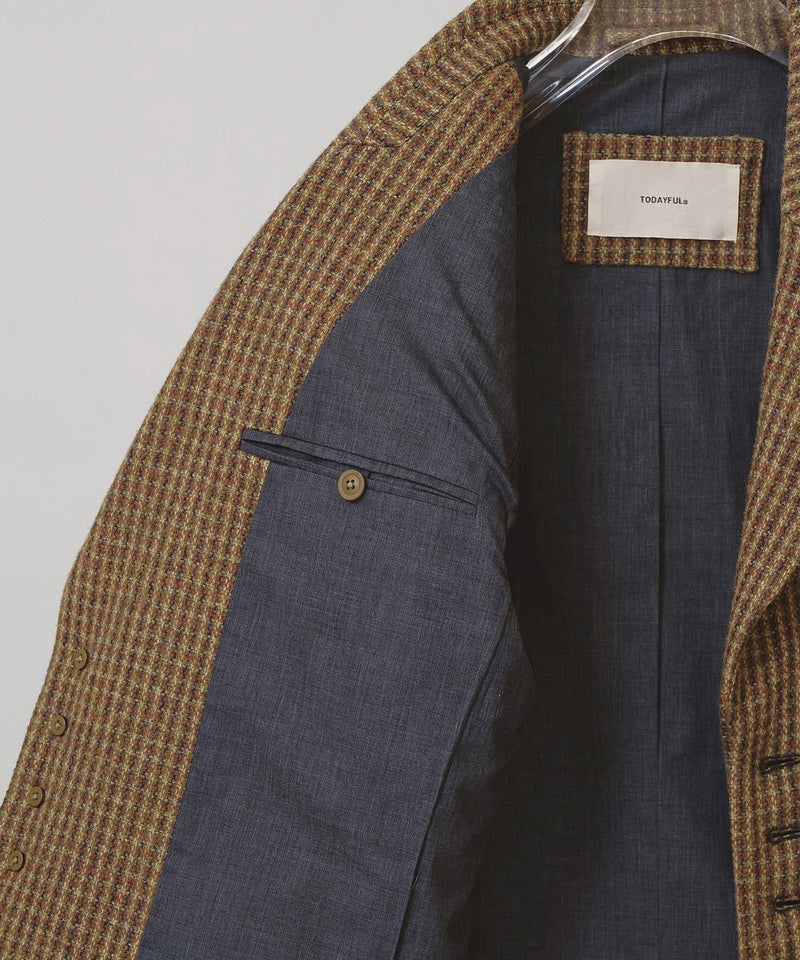 【TODAYFUL / トゥデイフル】Wool100% Check Jacket / ウール100%チェックジャケット