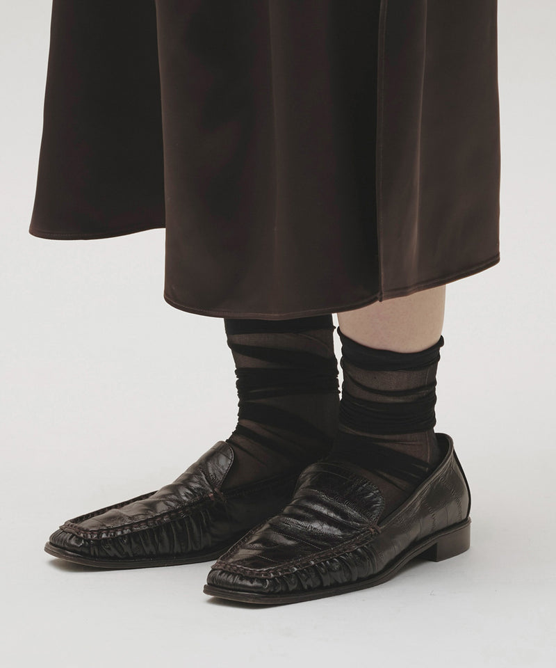 【TODAYFUL / トゥデイフル】Squaretoe Gather Loafers スクエアトゥギャザーローファー