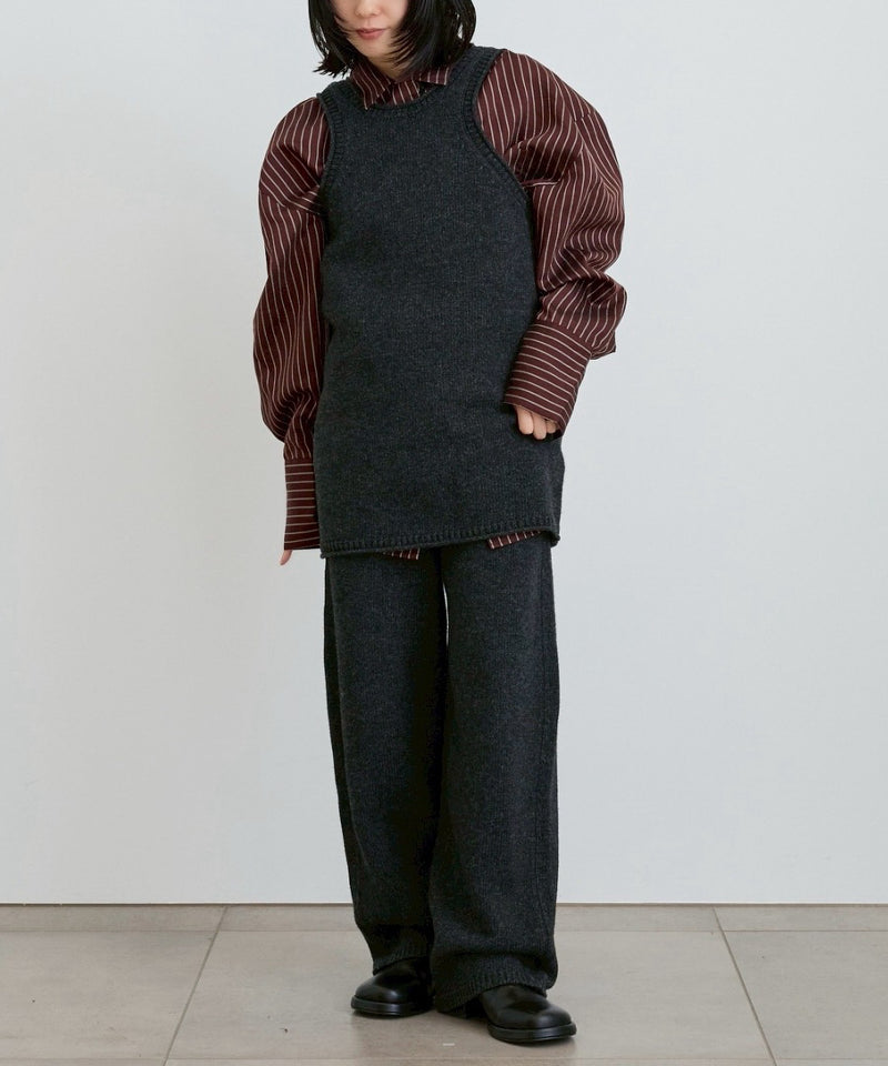 【ànuke / アンヌーク】Knit Long Tanktop / ニットロングタンクトップ