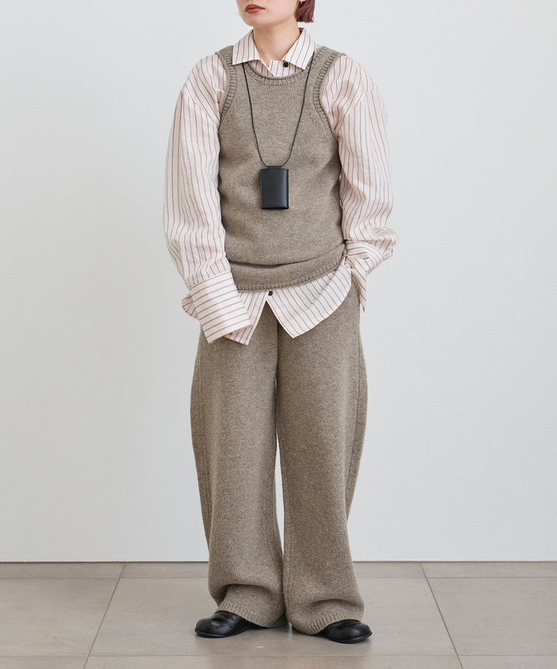 【ànuke / アンヌーク】Knit Long Tanktop / ニットロングタンクトップ