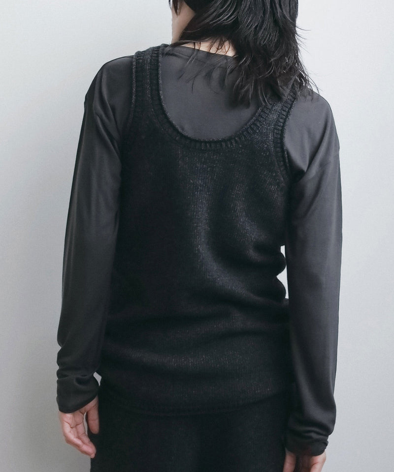 【ànuke / アンヌーク】Knit Long Tanktop / ニットロングタンクトップ