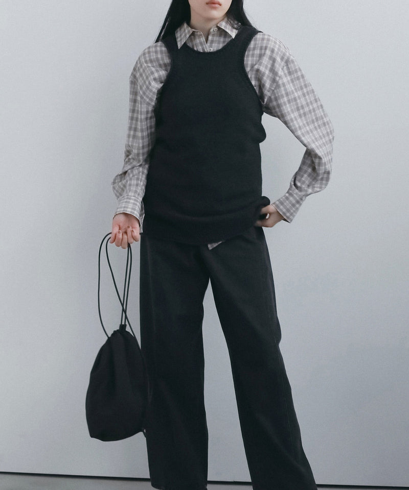 【ànuke / アンヌーク】Knit Long Tanktop / ニットロングタンクトップ