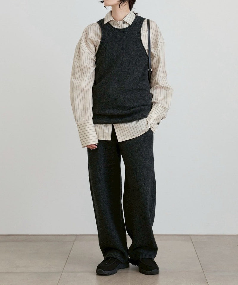 【ànuke / アンヌーク】Knit Long Tanktop / ニットロングタンクトップ