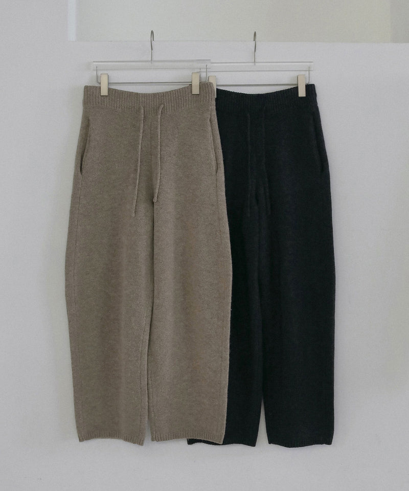 【ànuke / アンヌーク】Knit Cocoon Pants / ニットコクーンパンツ