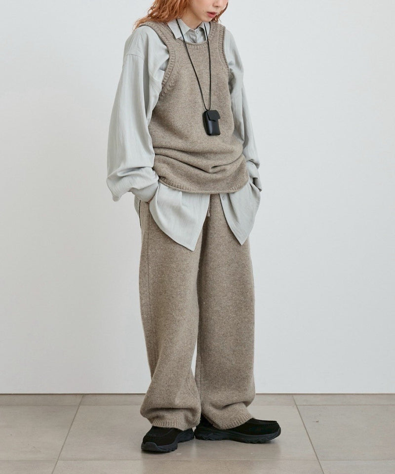 【ànuke / アンヌーク】Knit Cocoon Pants / ニットコクーンパンツ