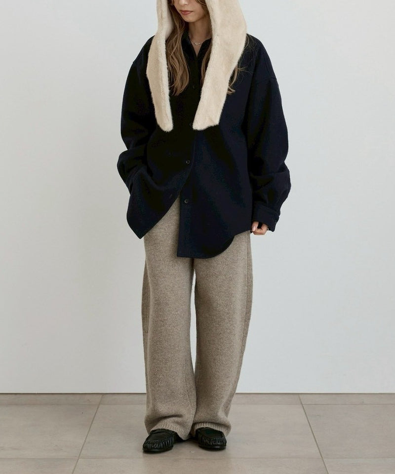 【ànuke / アンヌーク】Knit Cocoon Pants / ニットコクーンパンツ