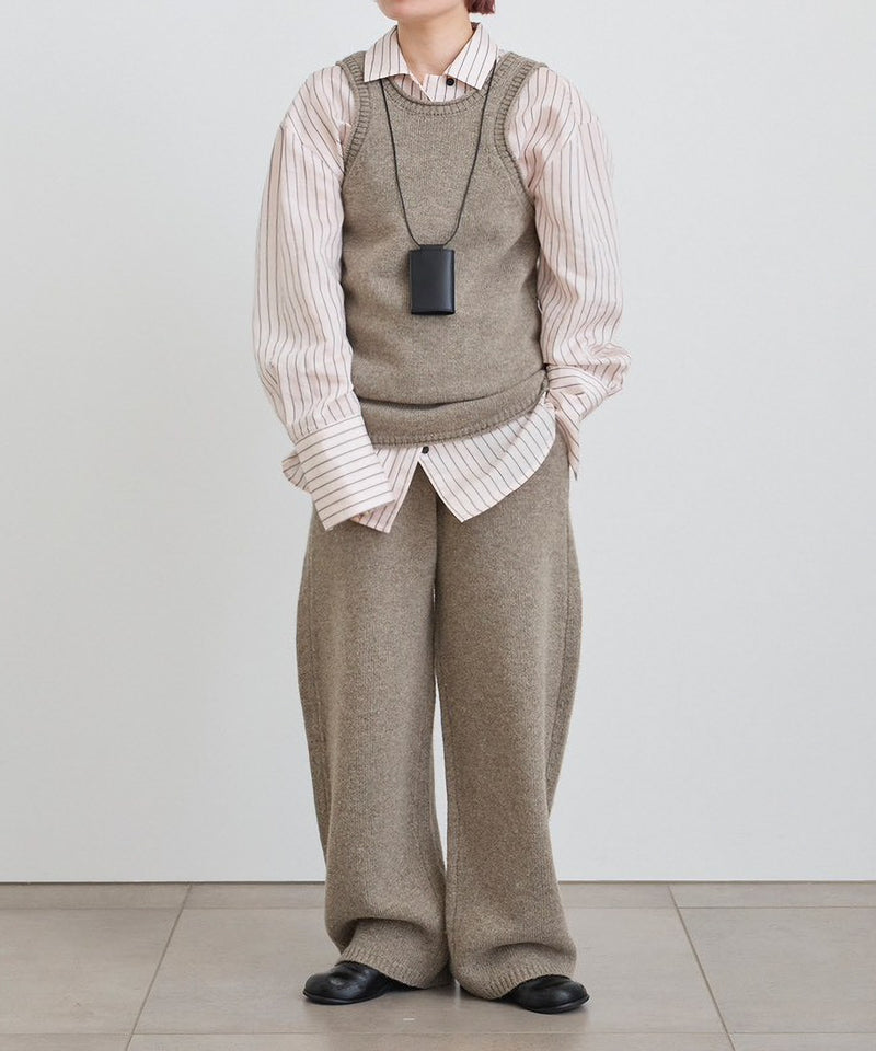 【ànuke / アンヌーク】Knit Cocoon Pants / ニットコクーンパンツ