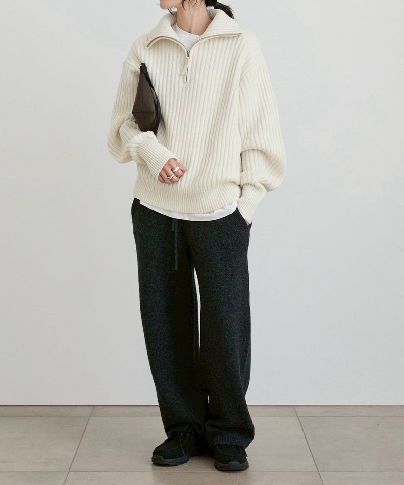 【ànuke / アンヌーク】Knit Cocoon Pants / ニットコクーンパンツ