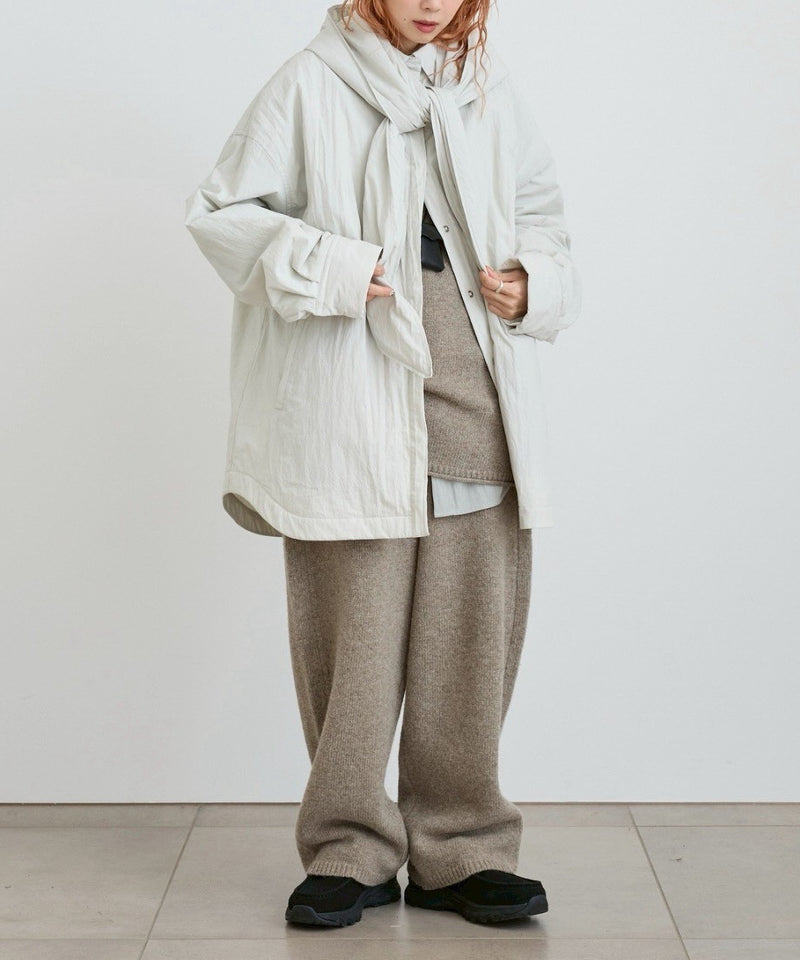 12月上旬～12月下旬頃入荷予定【ànuke / アンヌーク】Padded Hoodie Shirts / パデッドフーディーシャツ