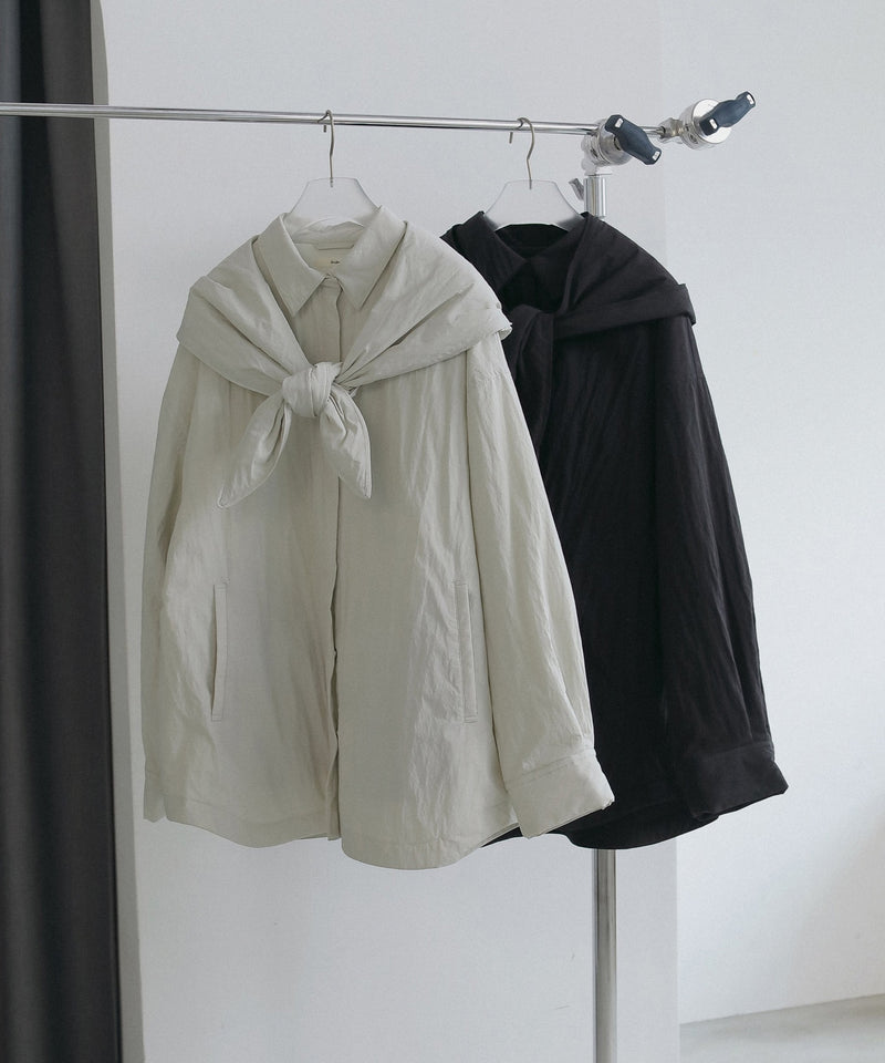 12月上旬～12月下旬頃入荷予定【ànuke / アンヌーク】Padded Hoodie Shirts / パデッドフーディーシャツ
