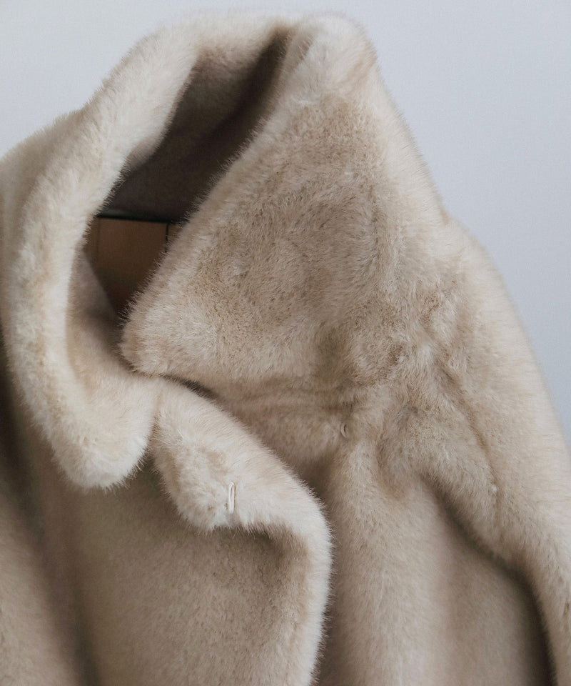 12月上旬～12月下旬頃入荷予定【ànuke / アンヌーク】Eco Minkfur Jacket / エコミンクファージャケット
