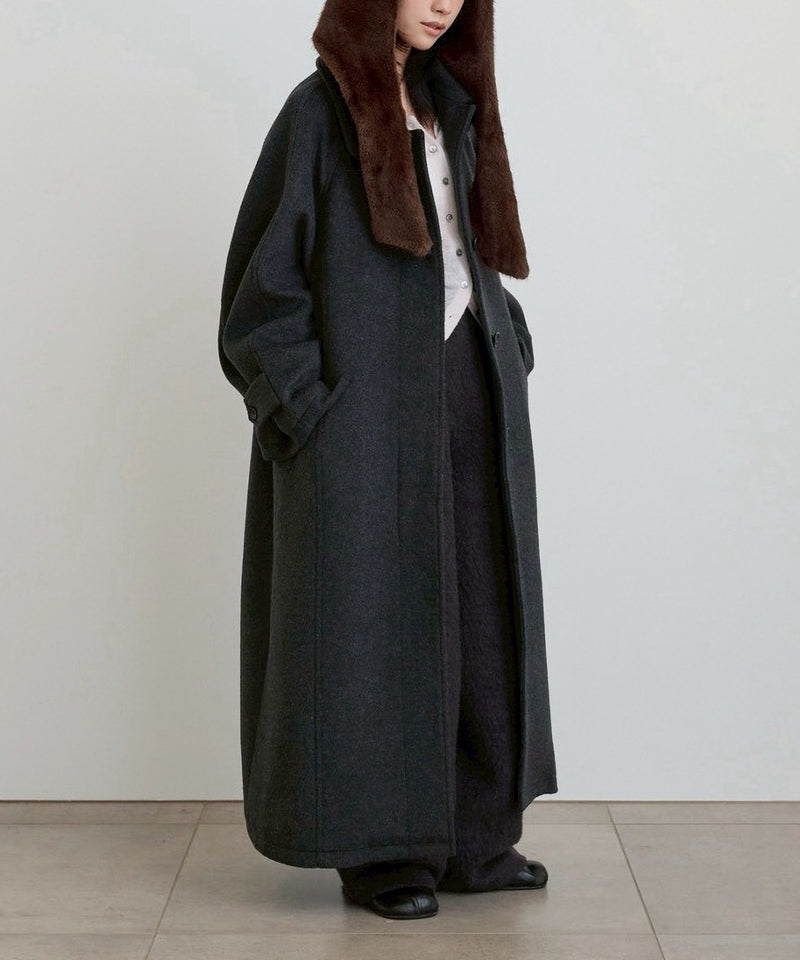 12月上旬～12月下旬頃入荷予定【ànuke / アンヌーク】Eco Minkfur Hoodie / エコミンクファーフーディー