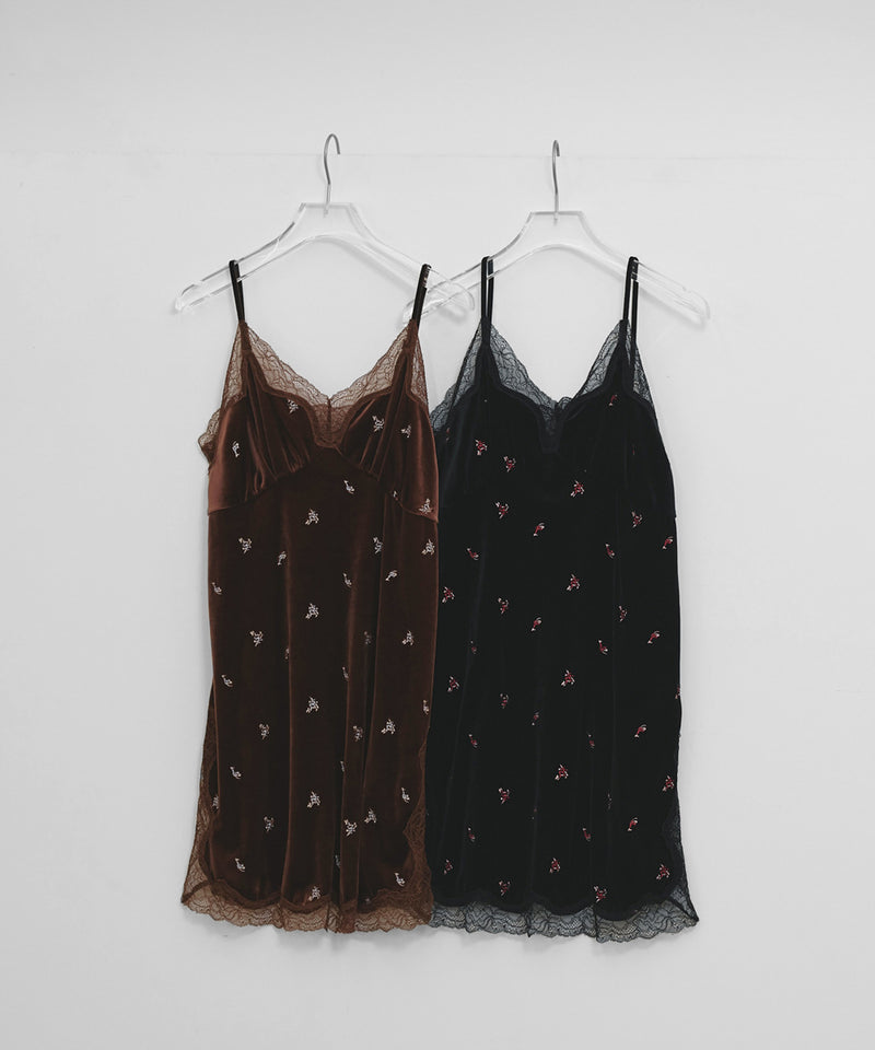 【TODAYFUL / トゥデイフル】Petit Flower Velour Tunic / プチフラワーベロアチュニック
