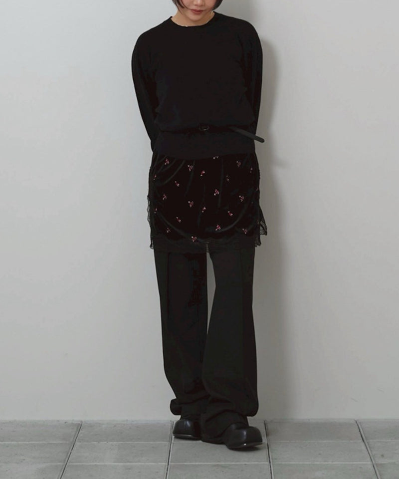【TODAYFUL / トゥデイフル】Petit Flower Velour Tunic / プチフラワーベロアチュニック