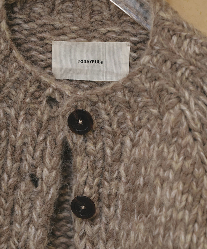 12月中旬～1月上旬頃入荷予定【TODAYFUL / トゥデイフル】Hand Knit Cardigan / ハンドニットカーディガン
