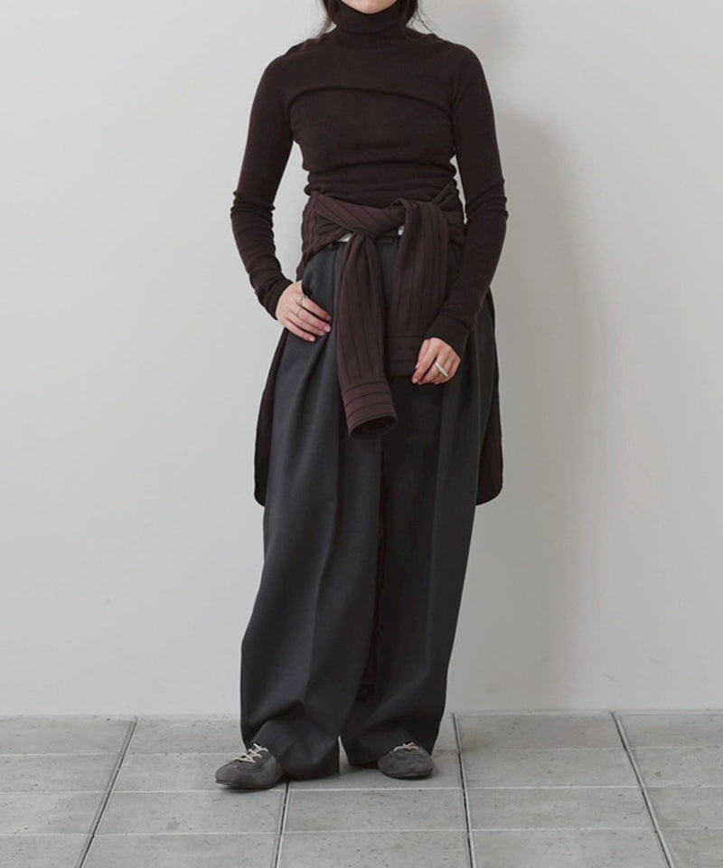 12月中旬入荷予定【TODAYFUL / トゥデイフル】Bonding Wide Trousers / ボンディングワイドトラウザーズ